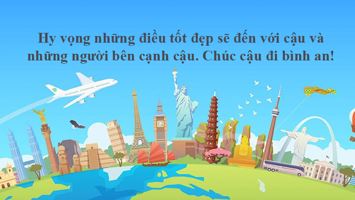 lời chúc bạn đi du học bằng Tiếng Anh